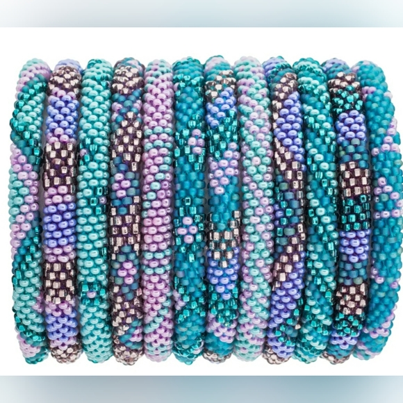 MALDIVES -Original Roll-On® Bracelets, 7" round, made in Nepal #4 (3 pieces) - Picture 2 of 7